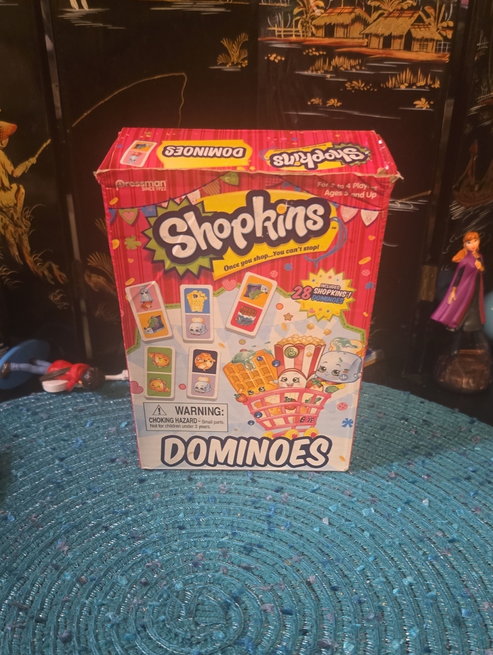 Shopkins Dominoes Game - Bright Pink Character Tiles